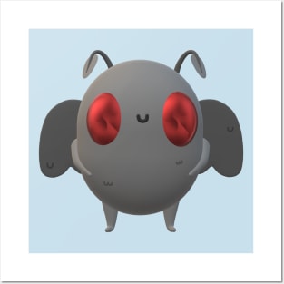 Cute 3D mothman Posters and Art